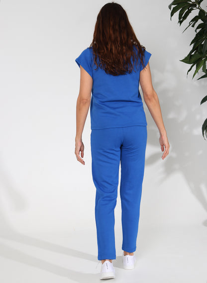 Weicher blauer Trainingsanzug für Damen