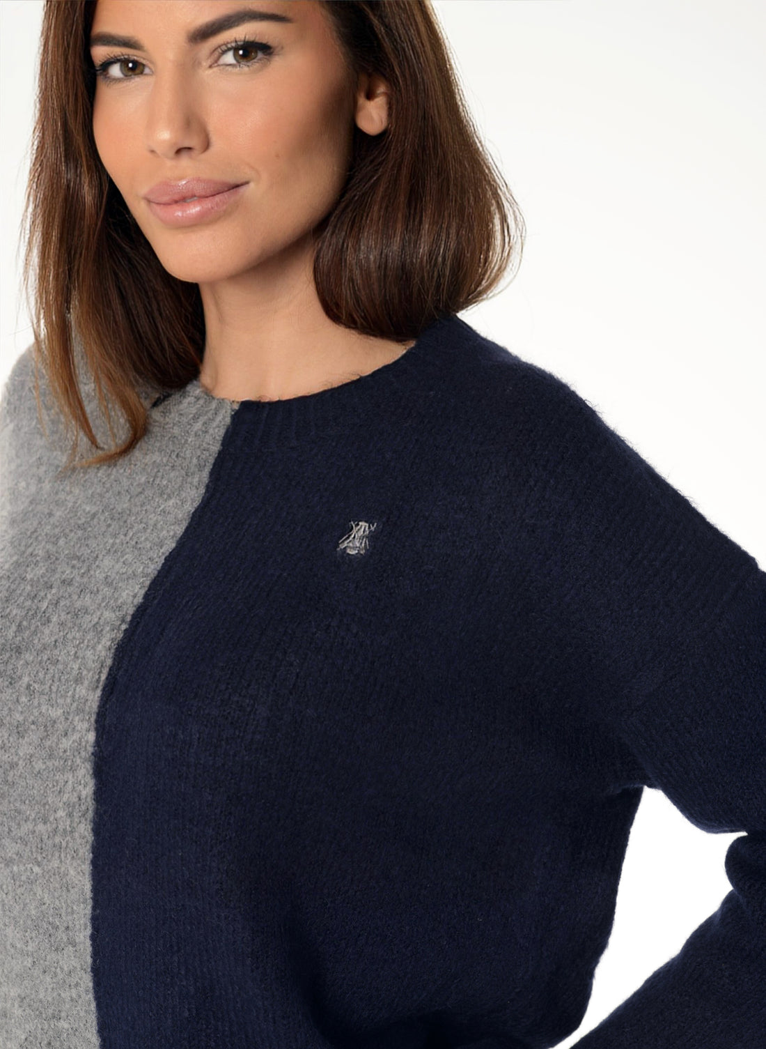 Women's Two-Tone Sweater