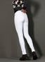 White Satin Woman Trousers 