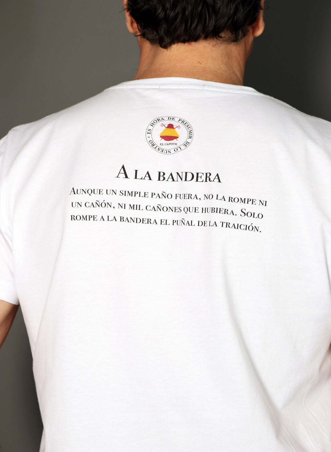 Wit T-shirt ter ere van de Spaanse vlag