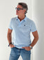 Polo Classique Bleu Clair Homme