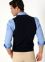 Gilet Campero Homme Bleu Marine En Maille