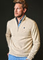 Camel Men's Zipper Sweater