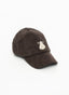 Gorra Serraje Marrón Chocolate Logo Beige