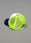 Gorra de Rejilla Verde Fluor y Capote Marino