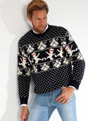 Jersey Navideño Azul Hombre