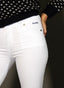 White Satin Woman Trousers 