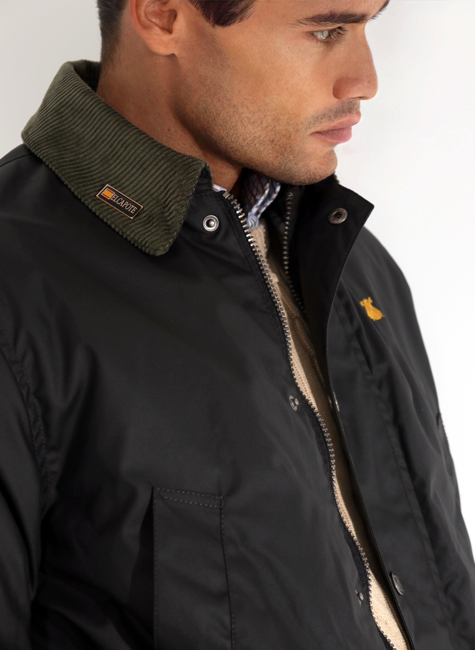 Abrigo encerado hombre Clearance