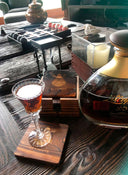 Boîte de 6 sous-verres en bois de pin