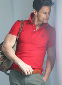 Polo Homme Classique Rouge