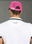 Pink Fluorine Mesh Cap and Navy Cape