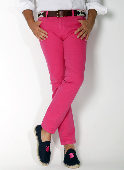 Pink Men's Pants 5 Pockets