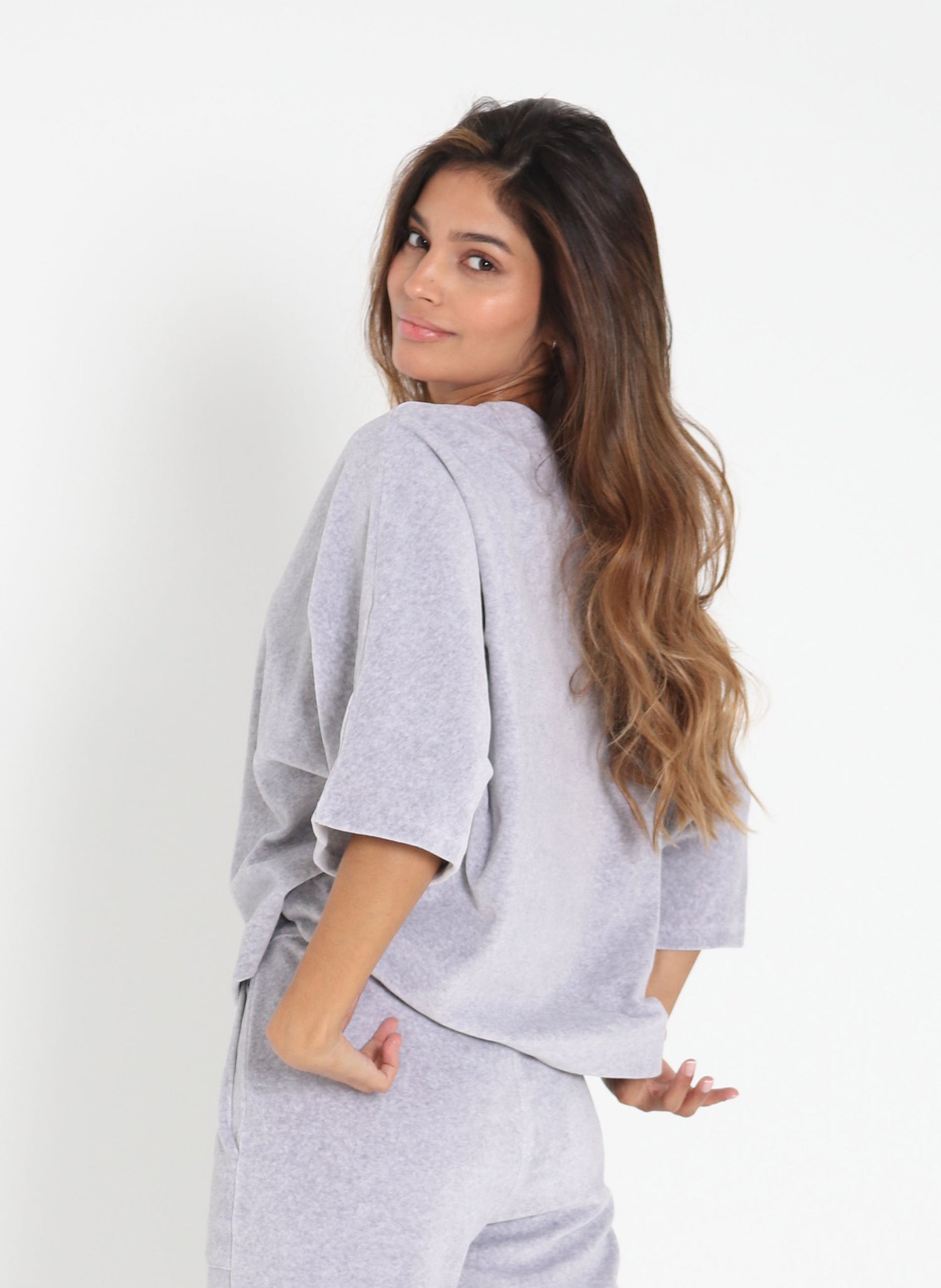 Soft Sweatshirt Woman Gray
