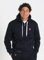 Men's Hooded Sweatshirt With Zip Navy Blue