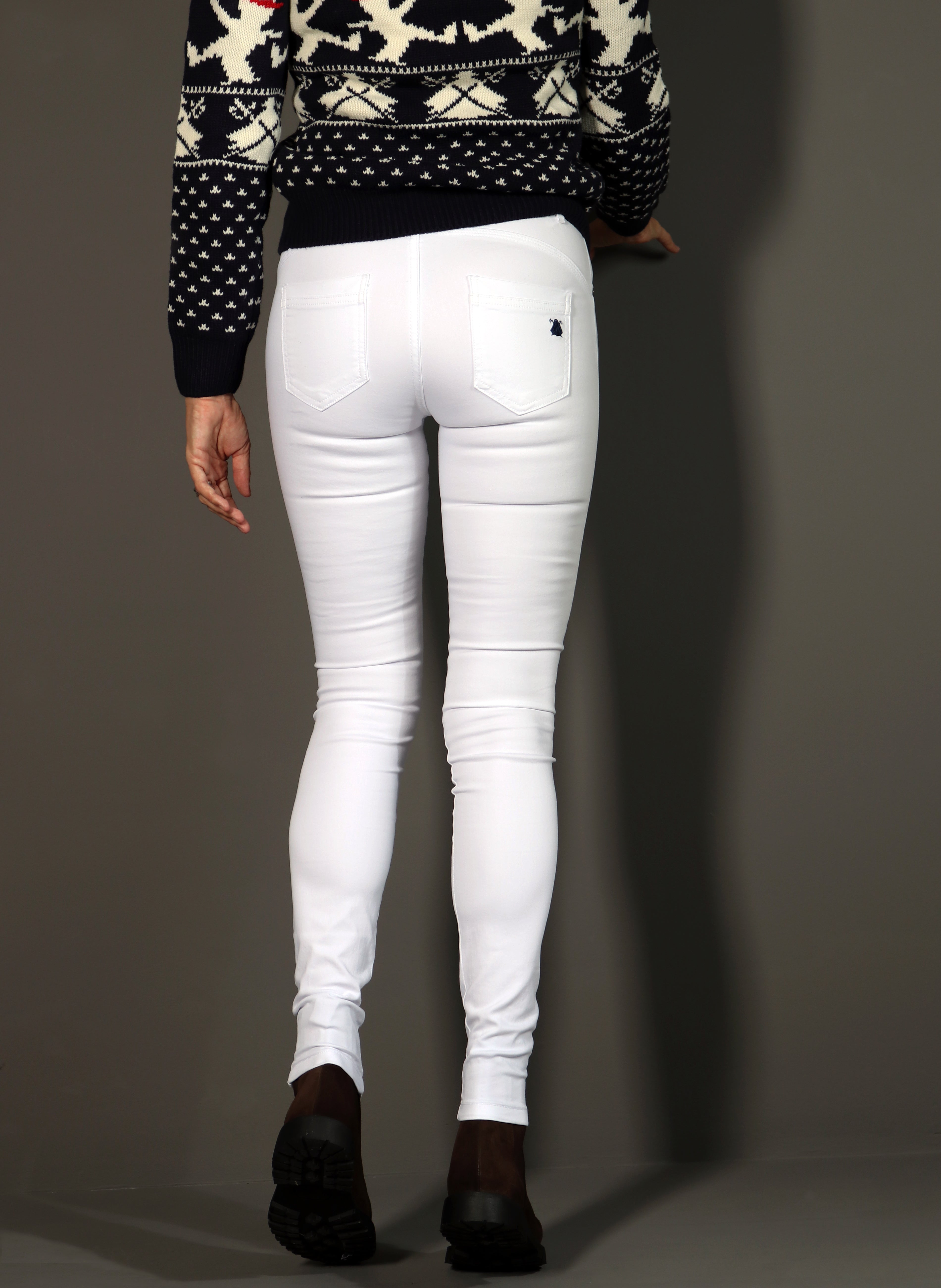 Pantalon Femme Satin Blanc 