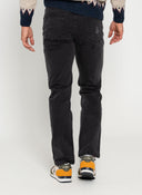 Pantalon Denim Noir Laser Logo Homme 